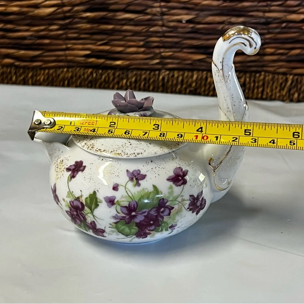 Vintage Floral Lefton China Creamer